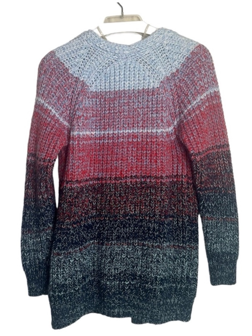 525 America Multicolor Knit Cardigan Open Front Sweater - Picture 2 of 12
